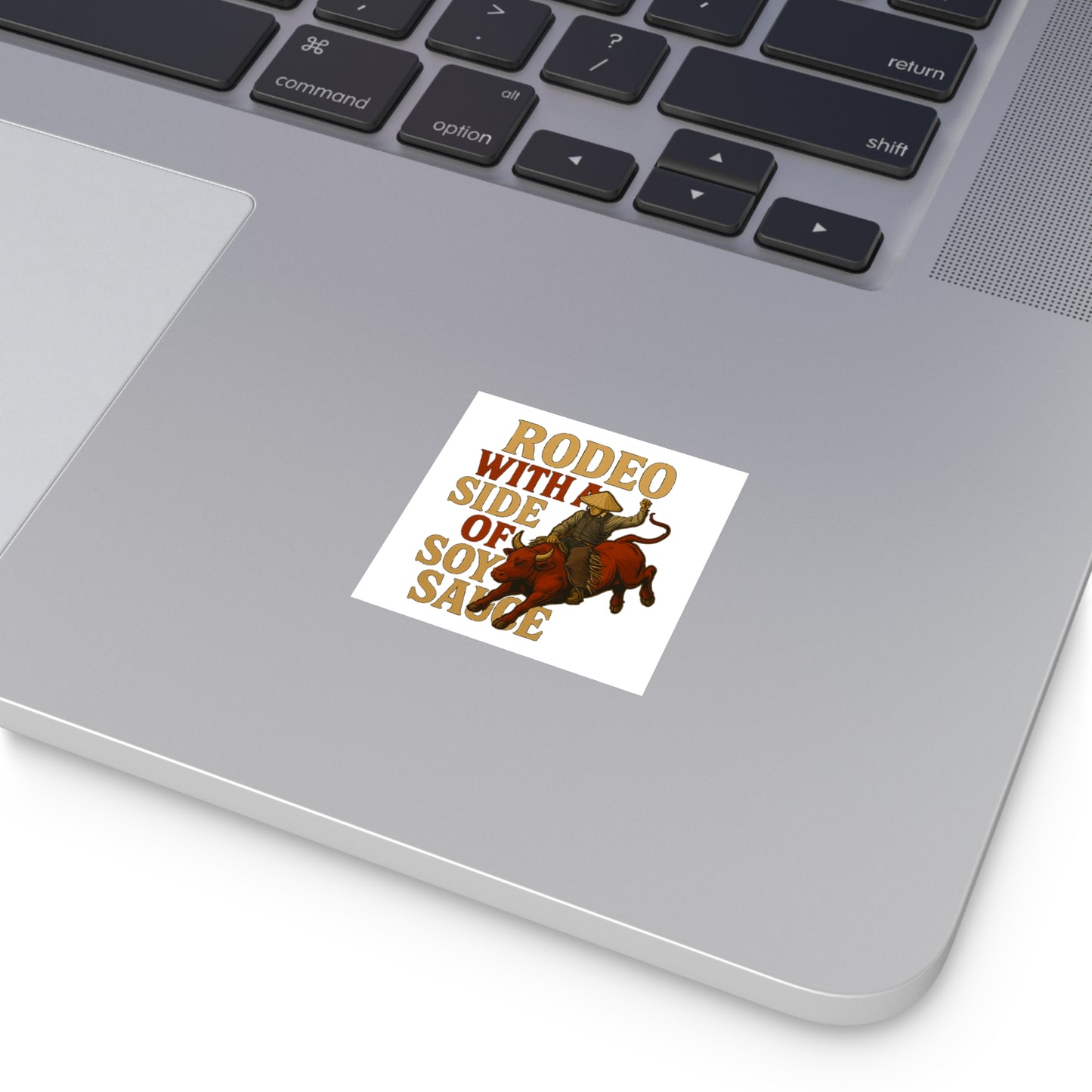 Whitewashed Asian "Rodeo w/ Soy Sauce" Premium Vinyl Sticker