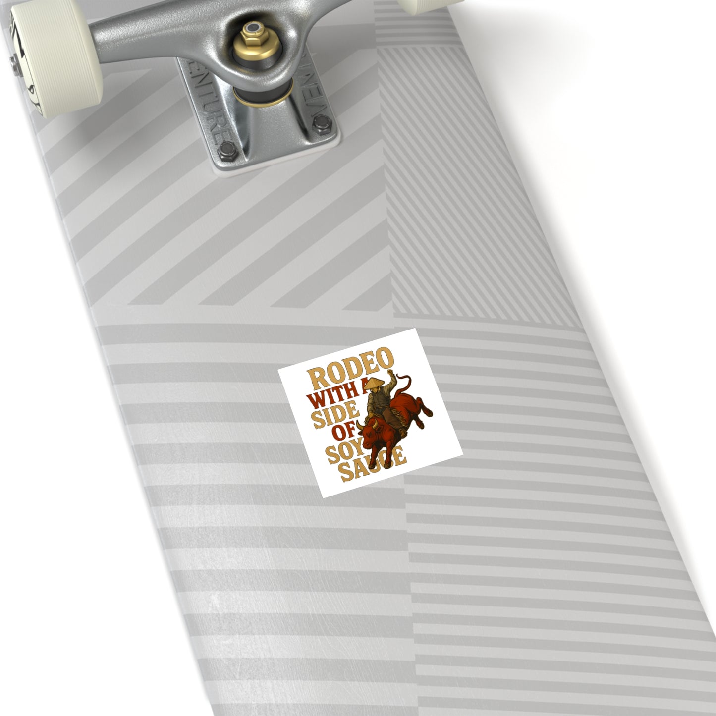 Whitewashed Asian "Rodeo w/ Soy Sauce" Premium Vinyl Sticker